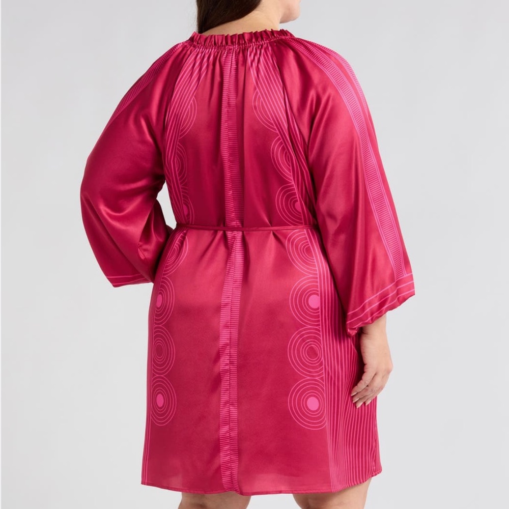 Ciebon Fuchsia Mini Dress with Tassel Accents - Picture 2 of 10